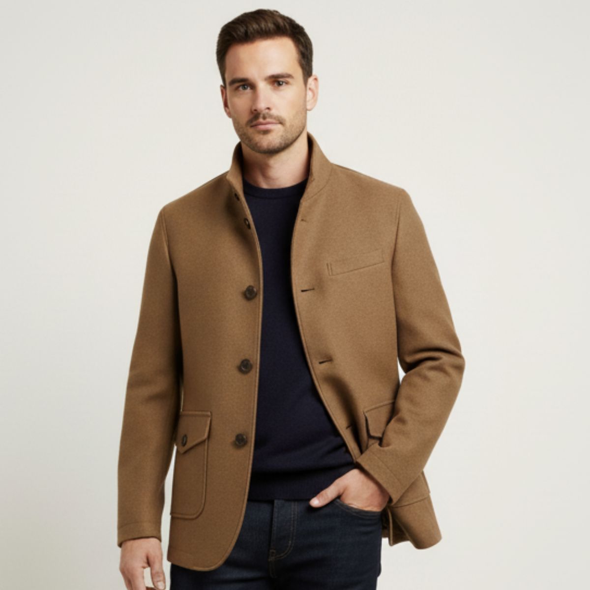The Rome Manteau en laine – Manteau élégant pour homme