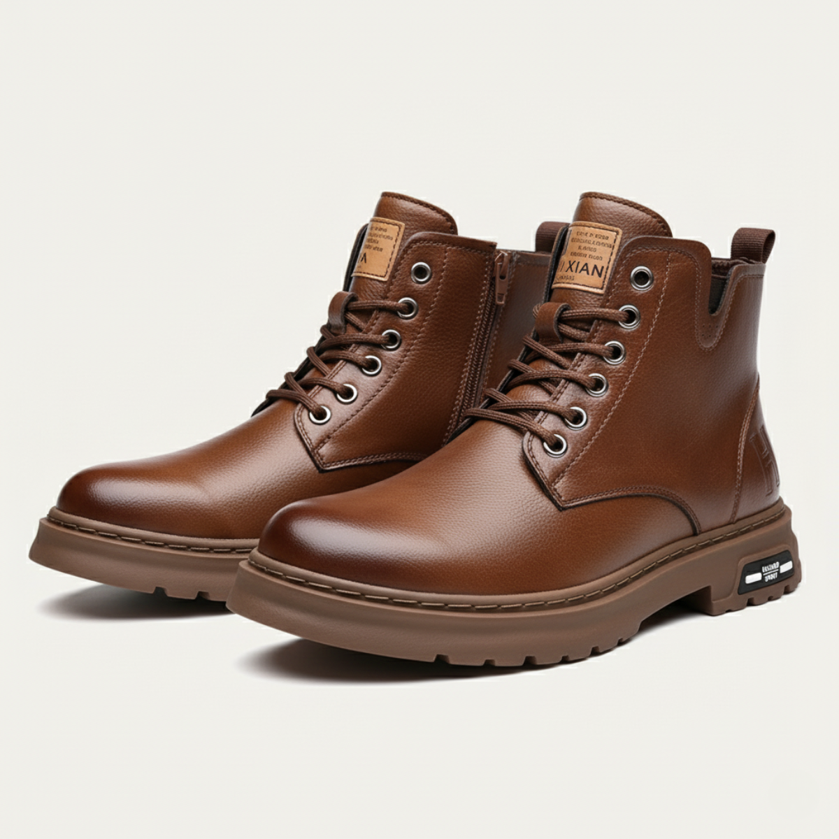 The Lipari Bottines en cuir durables et antidérapantes pour hommes