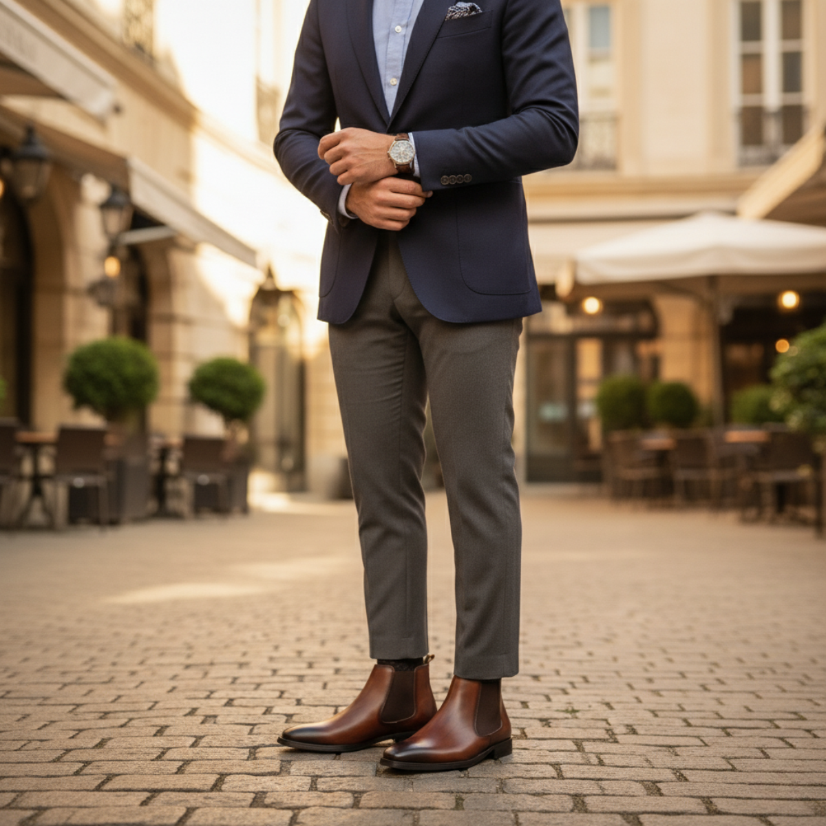 The Kirkwall Bottines Chelsea Élégantes en Cuir Poli pour Homme