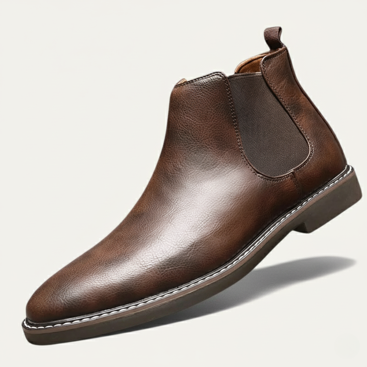 The Wrexham Bottines Chelsea Décontractées à Enfiler en Cuir pour Homme