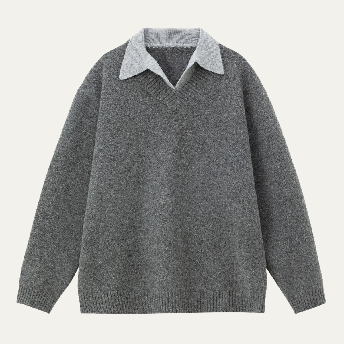 The Matera Stylish Le Pull Tricoté à Col Polo Doux pour Homme