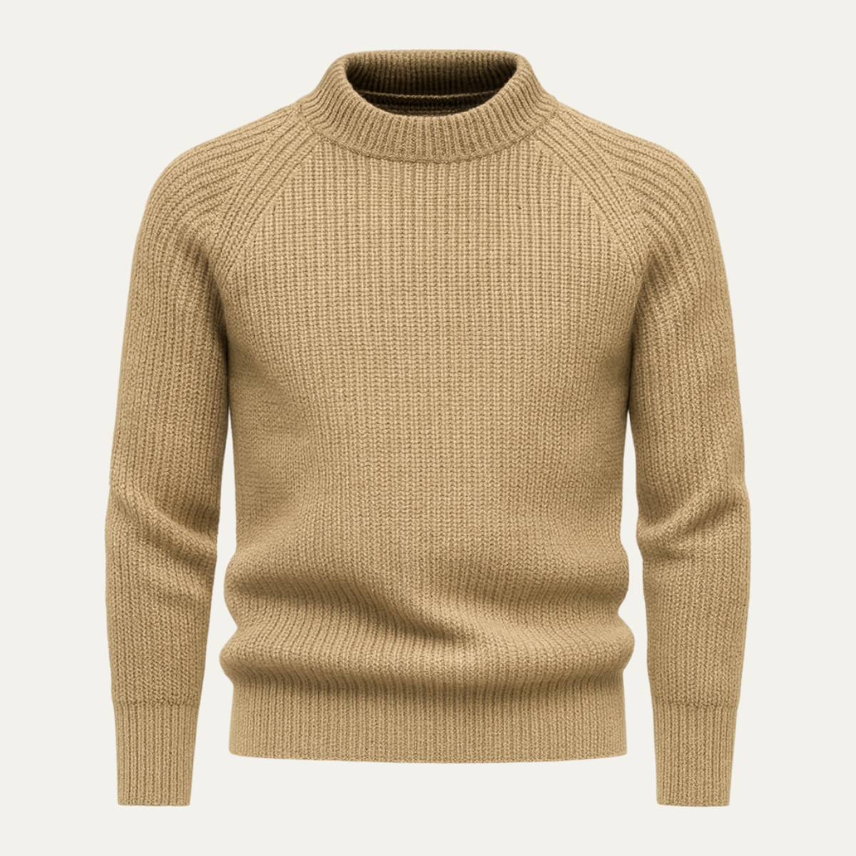 The Ely – Pull Col Rond Homme Cachemire Côtelé