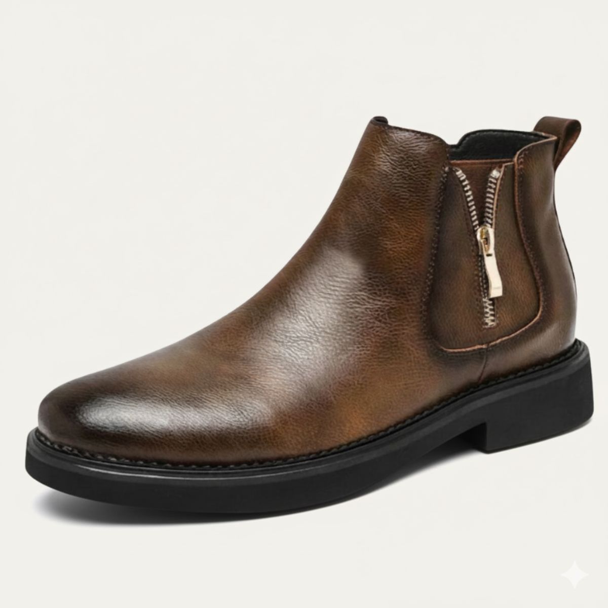 The Dulwich Bottines Classiques en Cuir pour Homme avec Fermeture Éclair Latérale