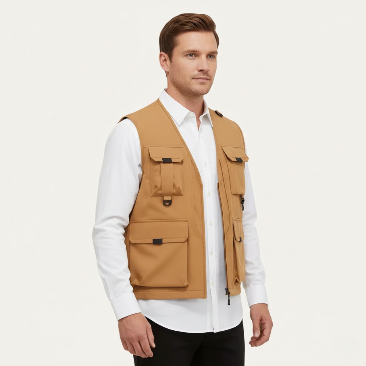 The Sorrento Gilet cargo utilitaire à poches multiples pour homme