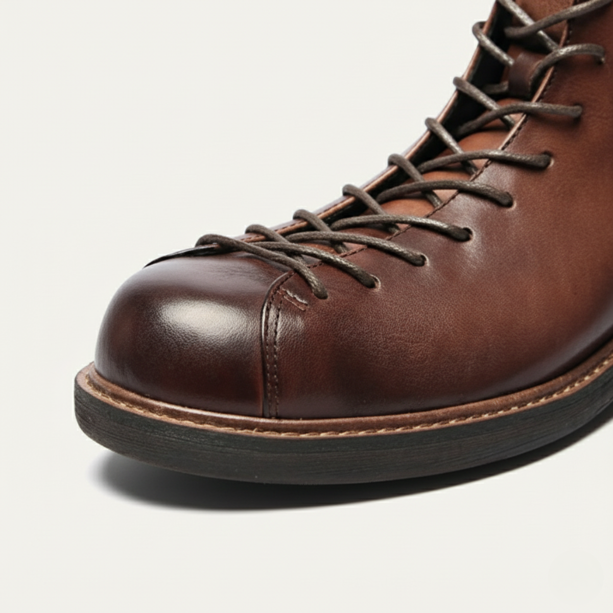 The Cranleigh Bottes en Cuir à Lacets pour Homme au Style Rustique et d’Extérieur
