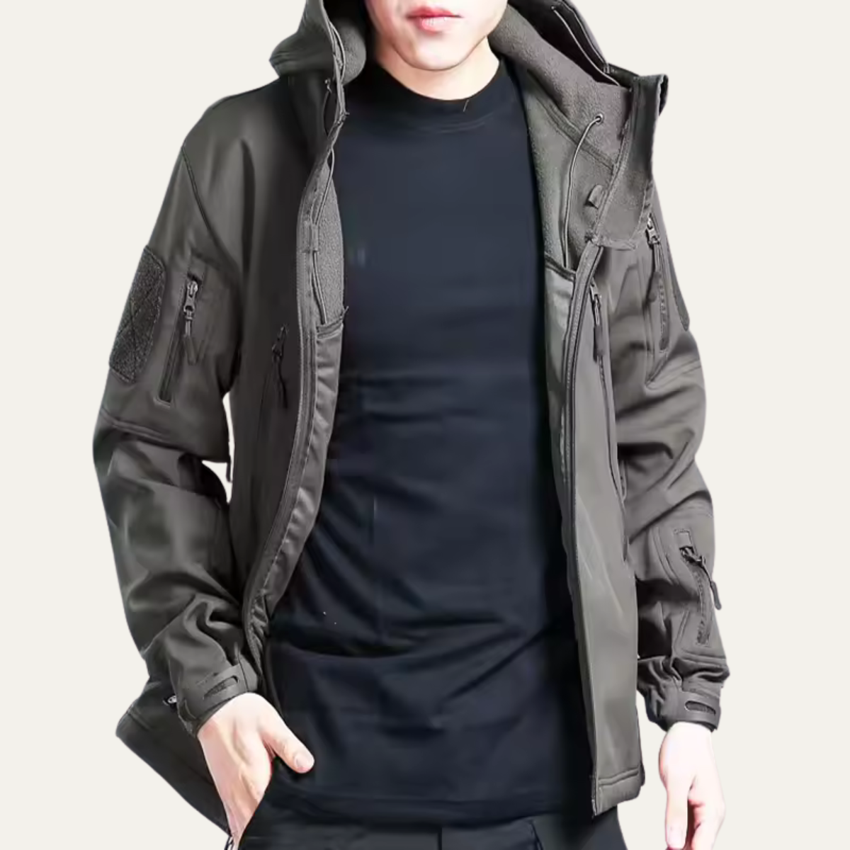The Falkirk Veste tactique imperméable pour homme avec capuche