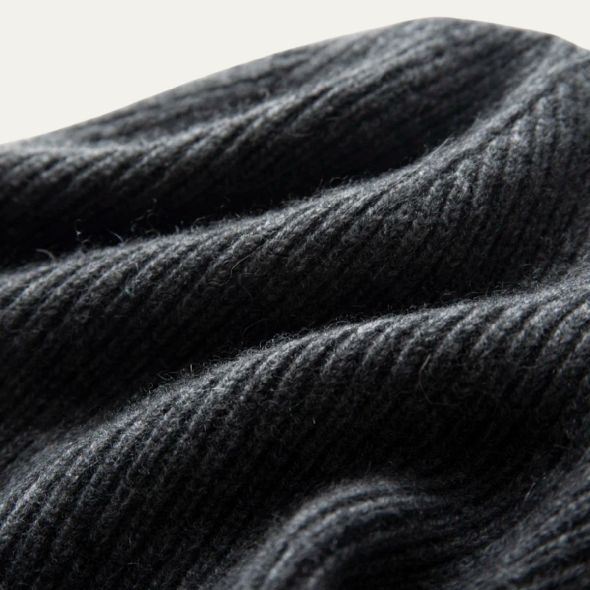 The Rockford le Bonnet en Cachemire Tricoté Côtelé