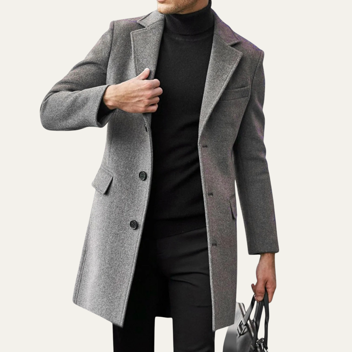 The Chesham Manteau long d’hiver décontracté pour homme