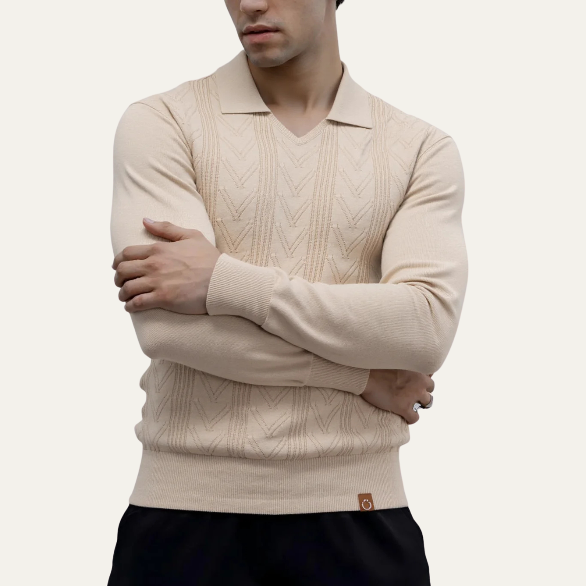 The Pembroke – Pull homme col V coupe ajustée