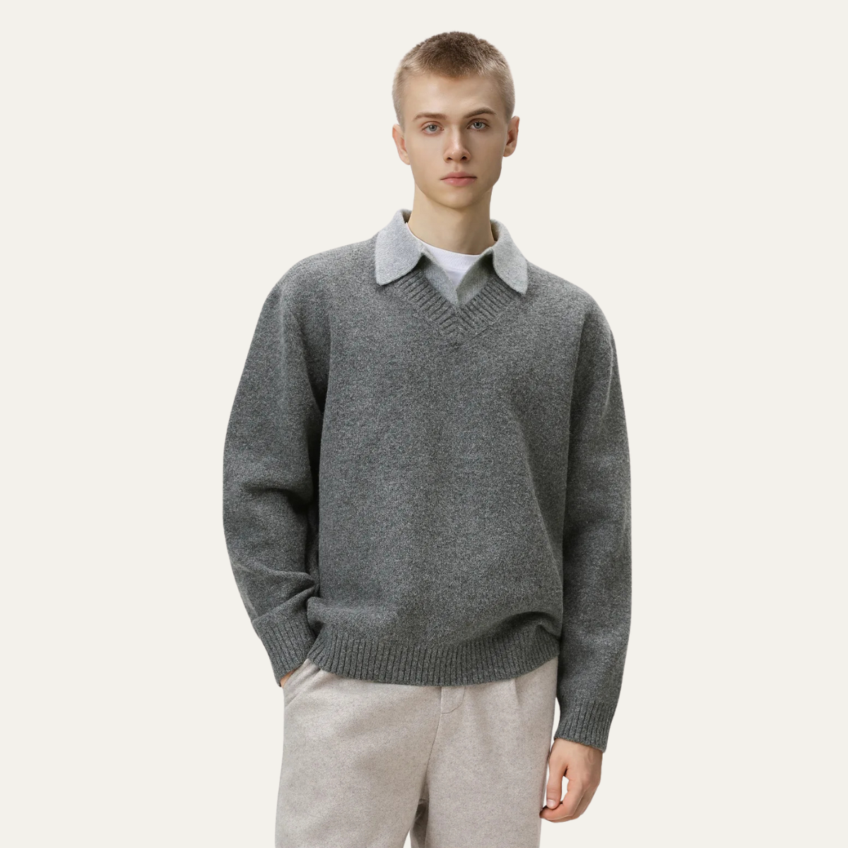 The Porto Cesareo – pull col polo en maille pour homme