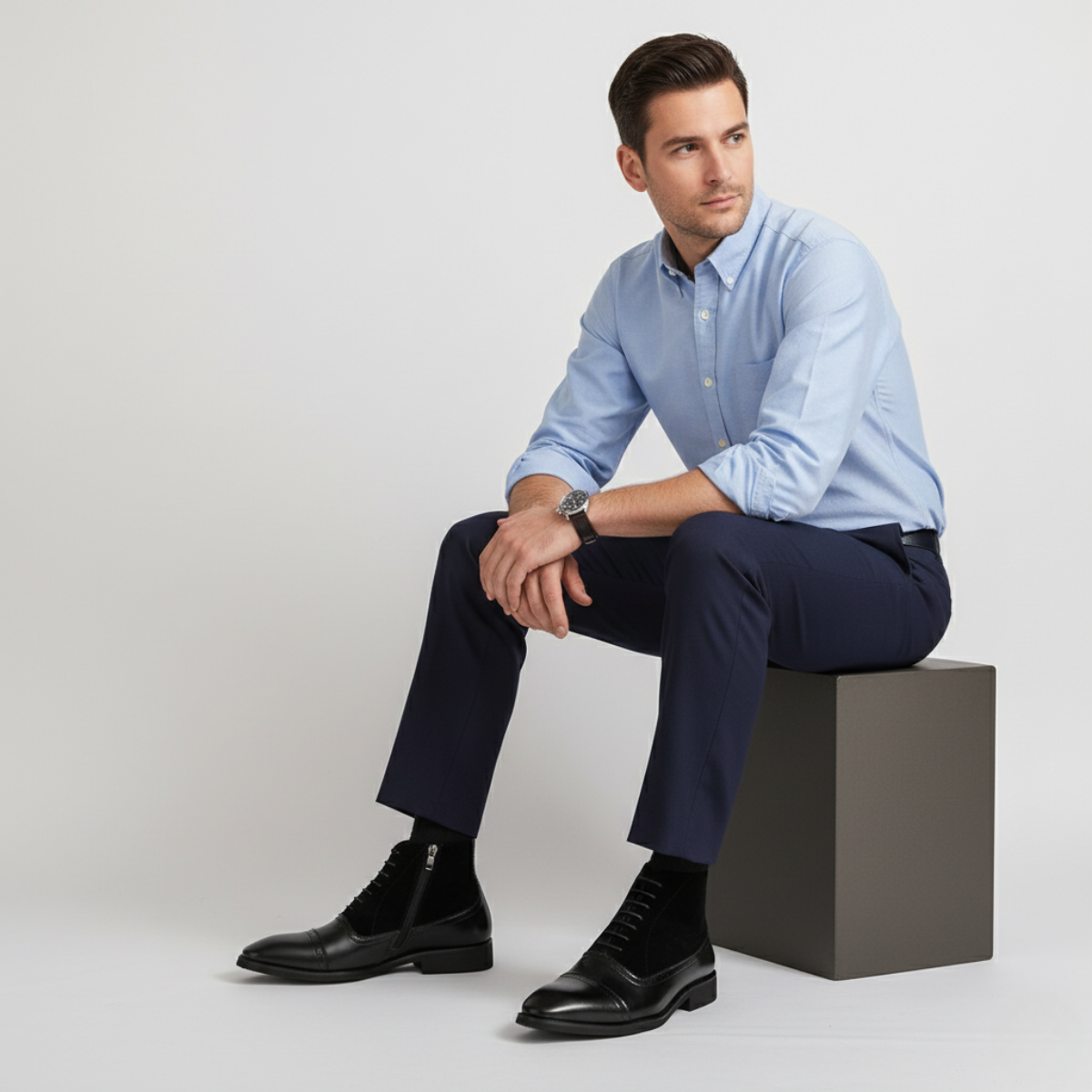 The Thistlewood Bottines Chelsea Élégantes en Cuir pour Homme