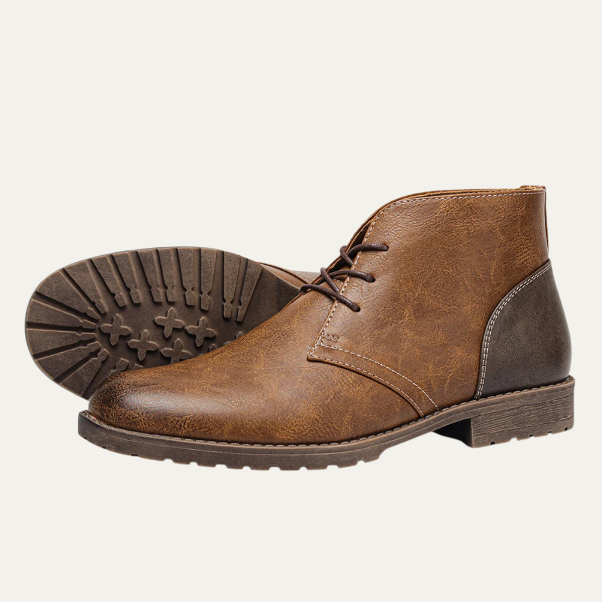 The Elderpine Bottines Élégantes en Cuir Vintage pour Homme