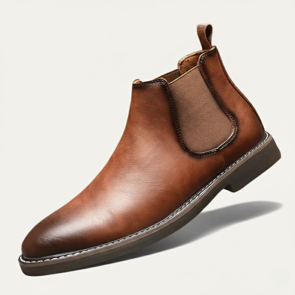 The Wrexham Bottines Chelsea Décontractées à Enfiler en Cuir pour Homme