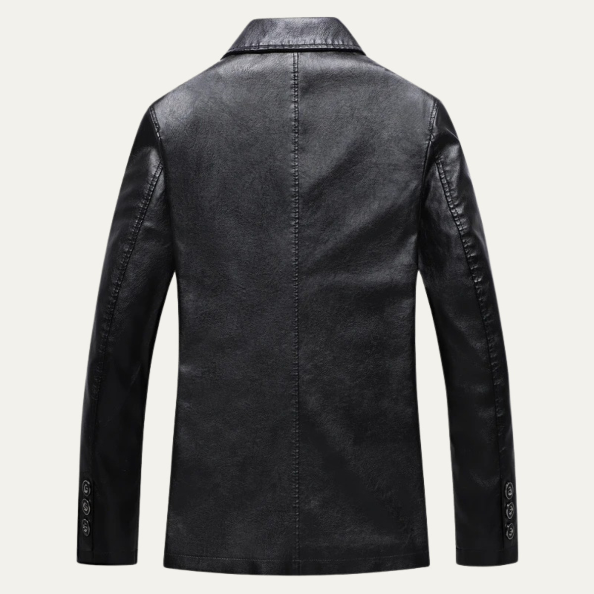 The Portofino Veste d’Hiver en Cuir pour Homme à Boutons