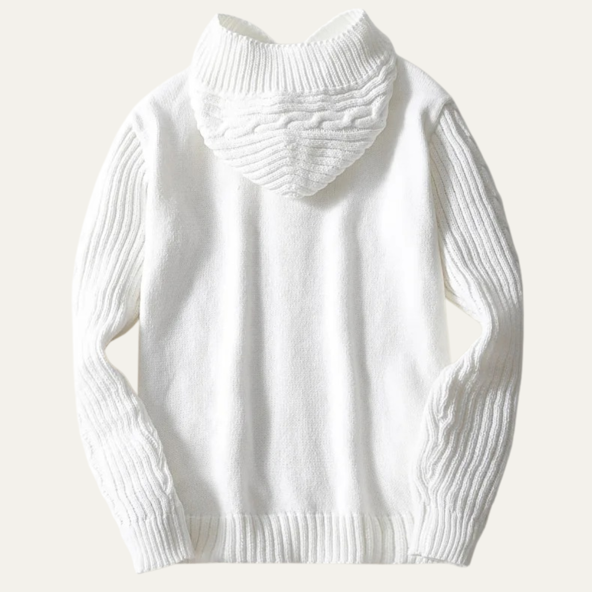 The Conwy – Cardigan à Capuche Torsadé Homme