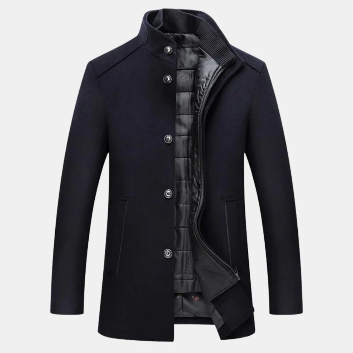 The Vienna Manteau en laine – Manteau d'hiver classique pour homme
