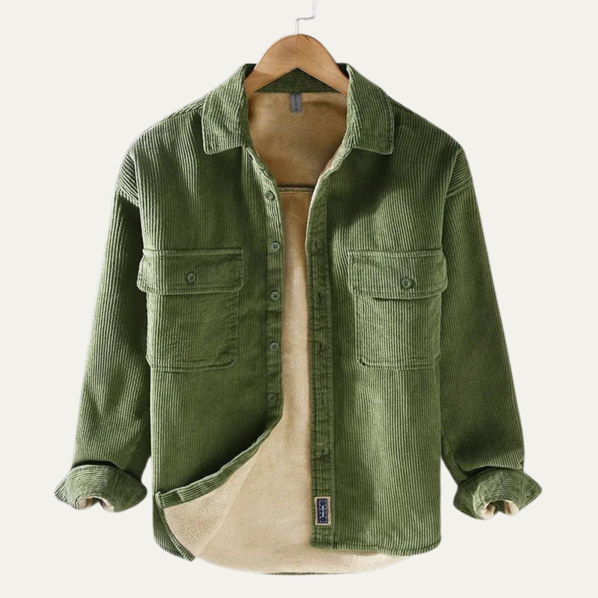 The Varenna Veste décontractée pour homme en velours côtelé avec doublure en polaire