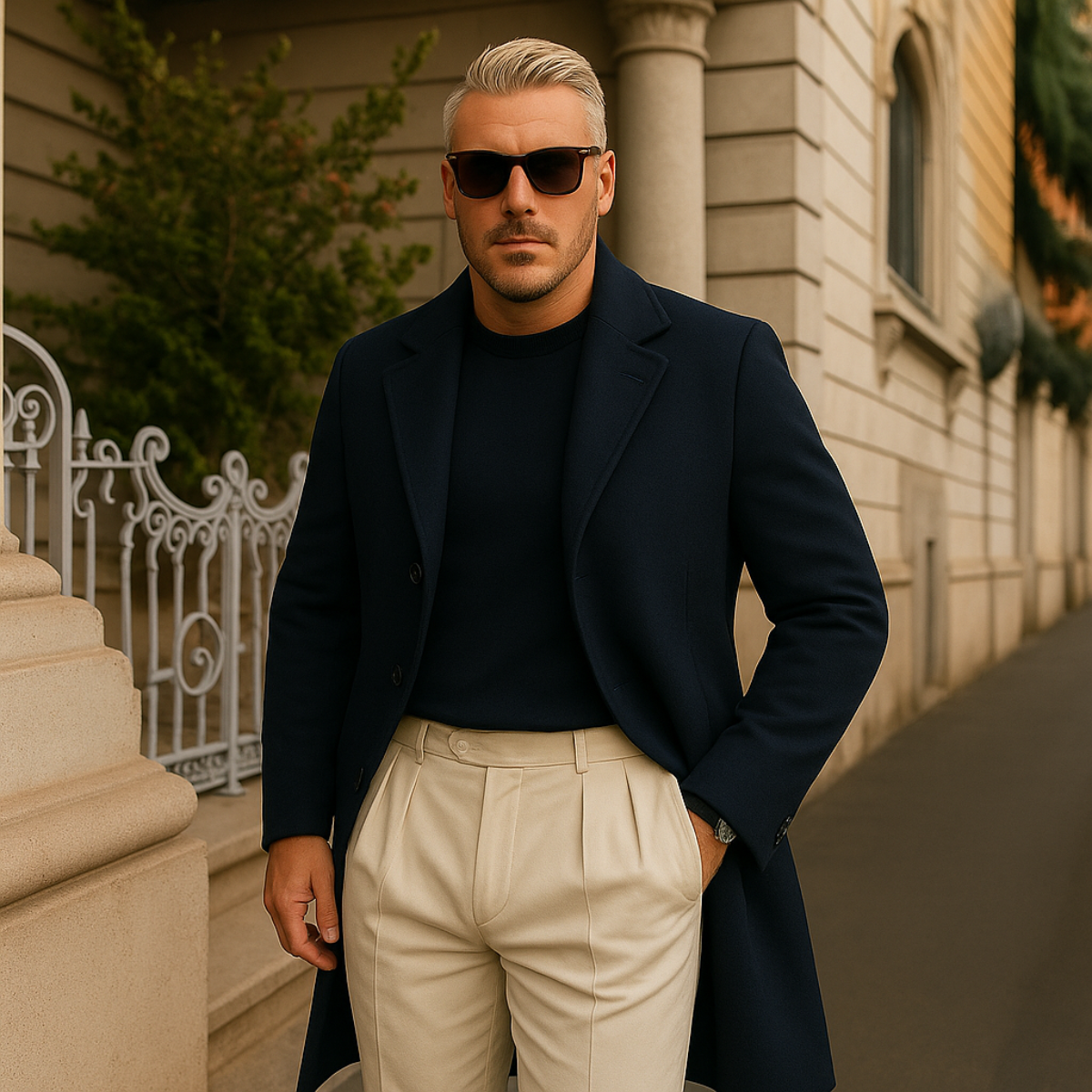 The Langley Manteau mi long pour homme