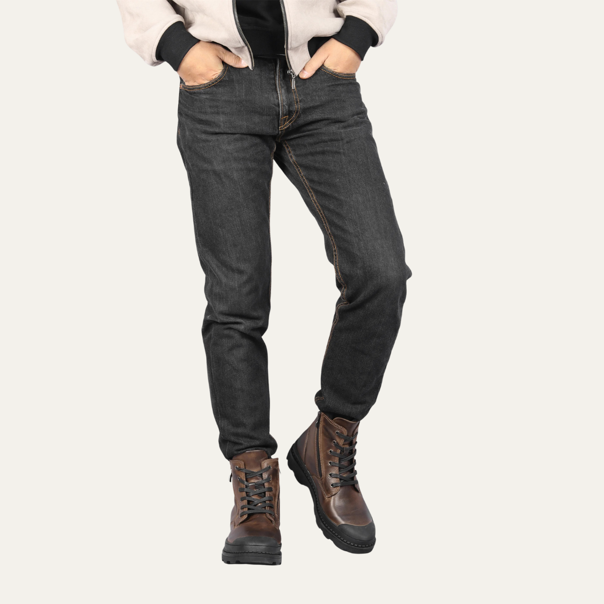 The Corvara Bottines Hiver en Cuir Doublées de Fourrure pour Homme