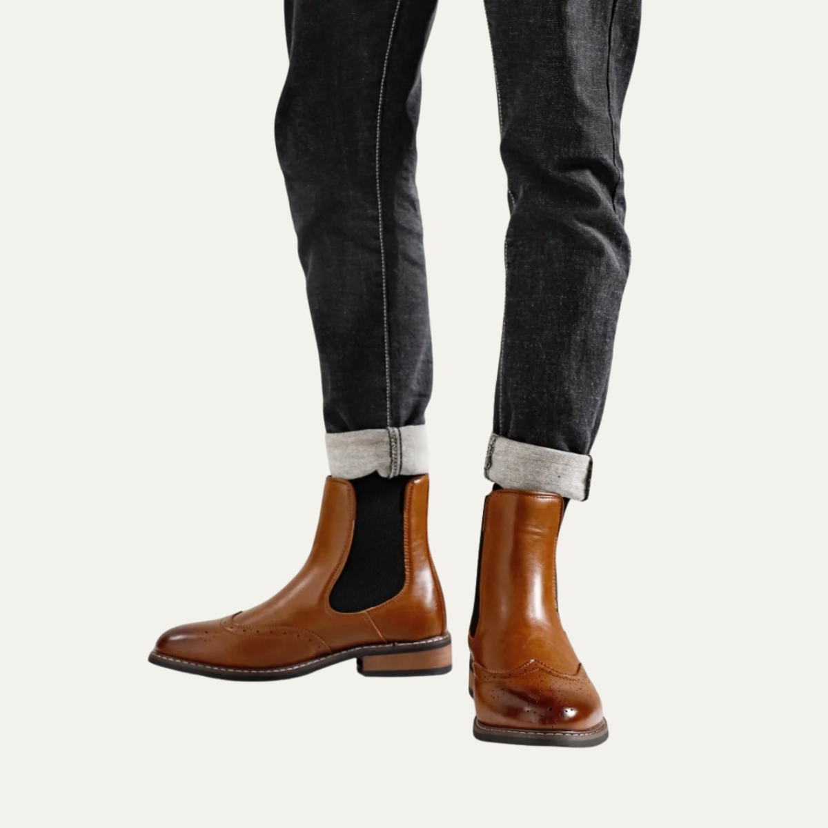 The Margate Bottines Chelsea Classiques en Cuir à Enfiler pour Homme