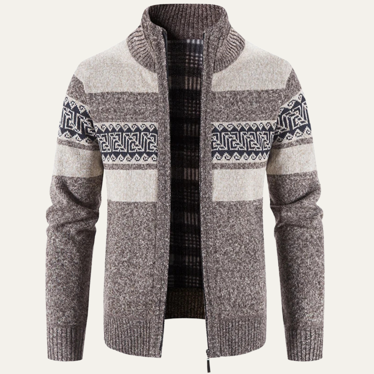 The Carovigno – Cardigan Zippé Homme
