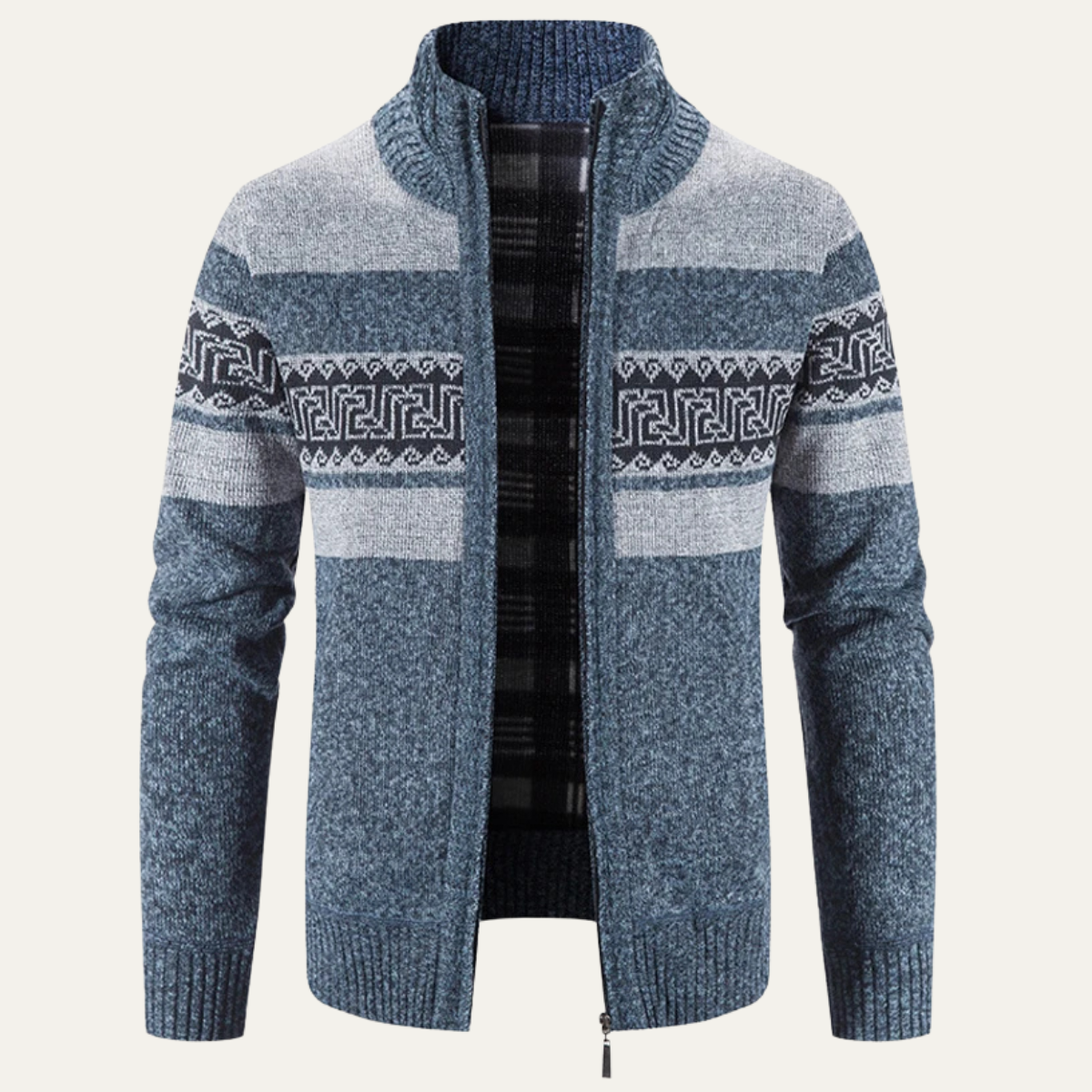 The Carovigno – Cardigan Zippé Homme