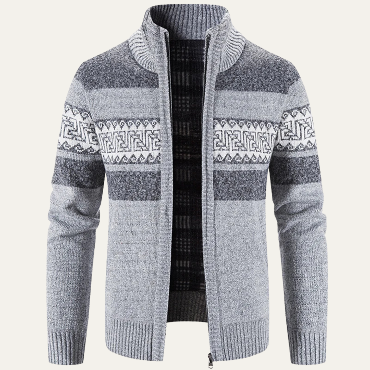 The Carovigno – Cardigan Zippé Homme