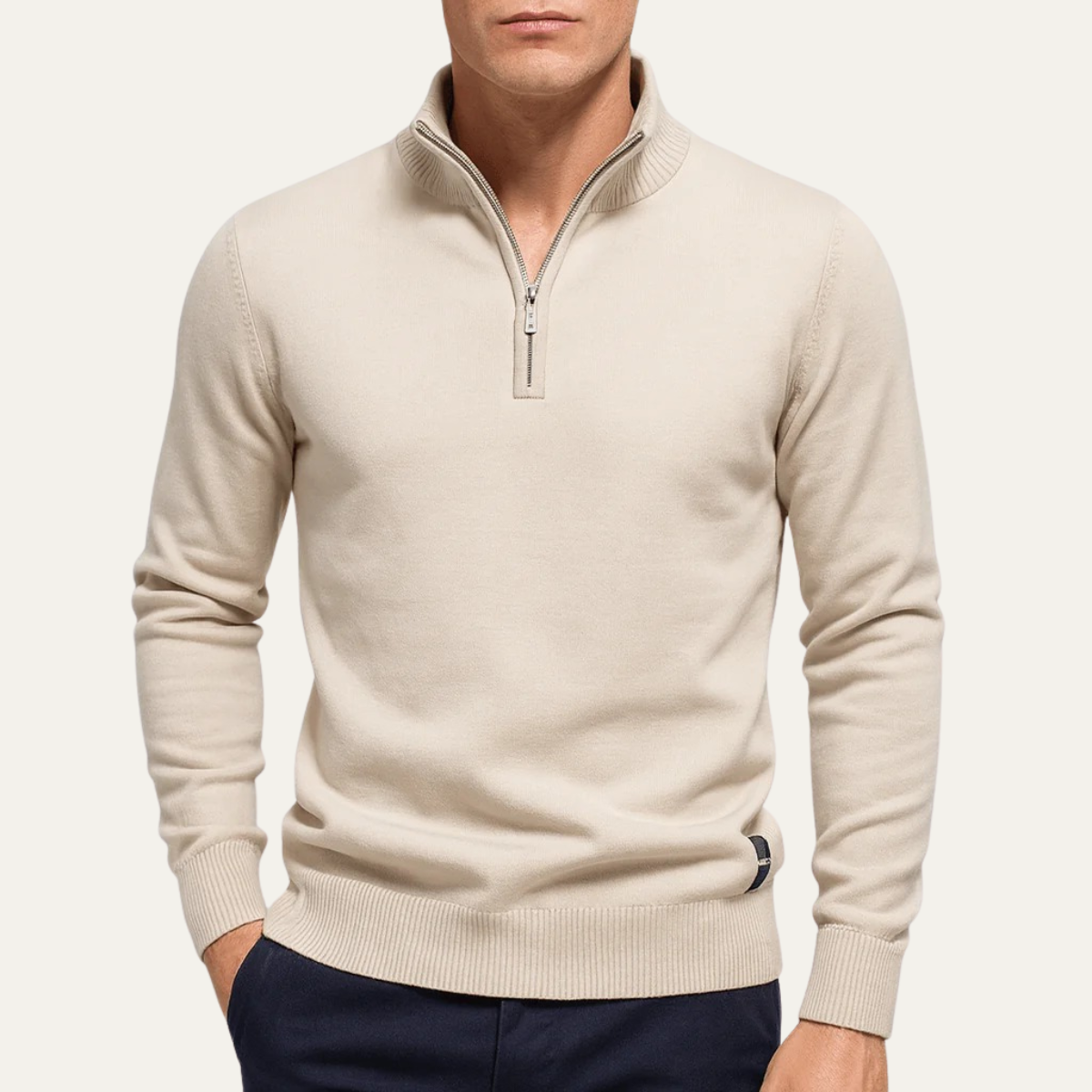 The Dartmouth – Pull pour homme à col demi zip style casual chic