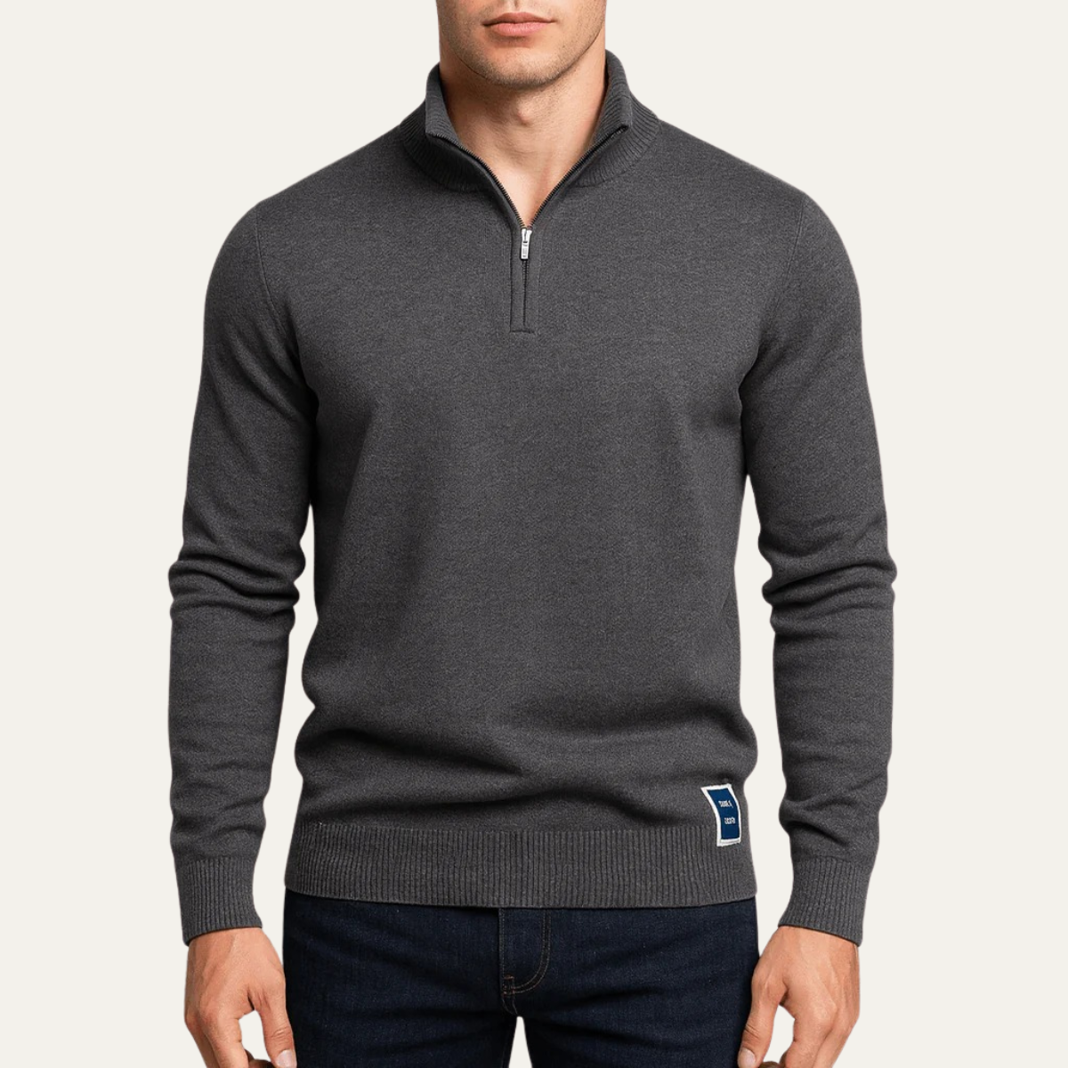 The Dartmouth – Pull pour homme à col demi zip style casual chic
