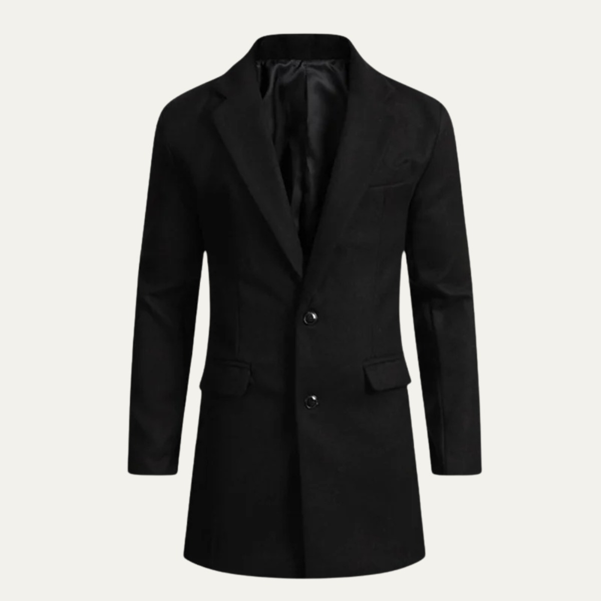 The Orkney Manteau long d’hiver décontracté élégant en laine mélangée pour homme