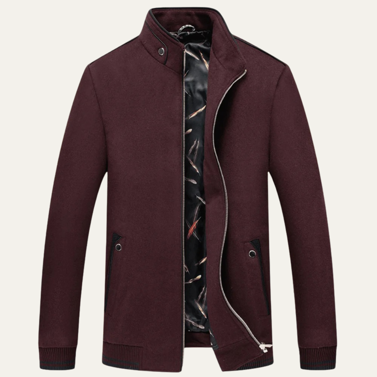 The Mayfair Veste zippée élégante en laine pour homme