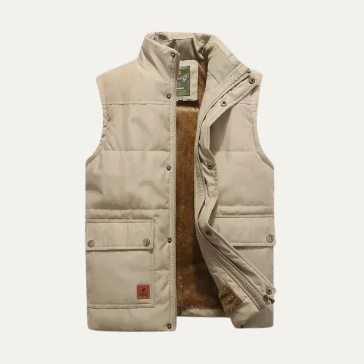 The Aspen – Gilet Doudoune Homme Sans Manches Doublé Sherpa Imperméable
