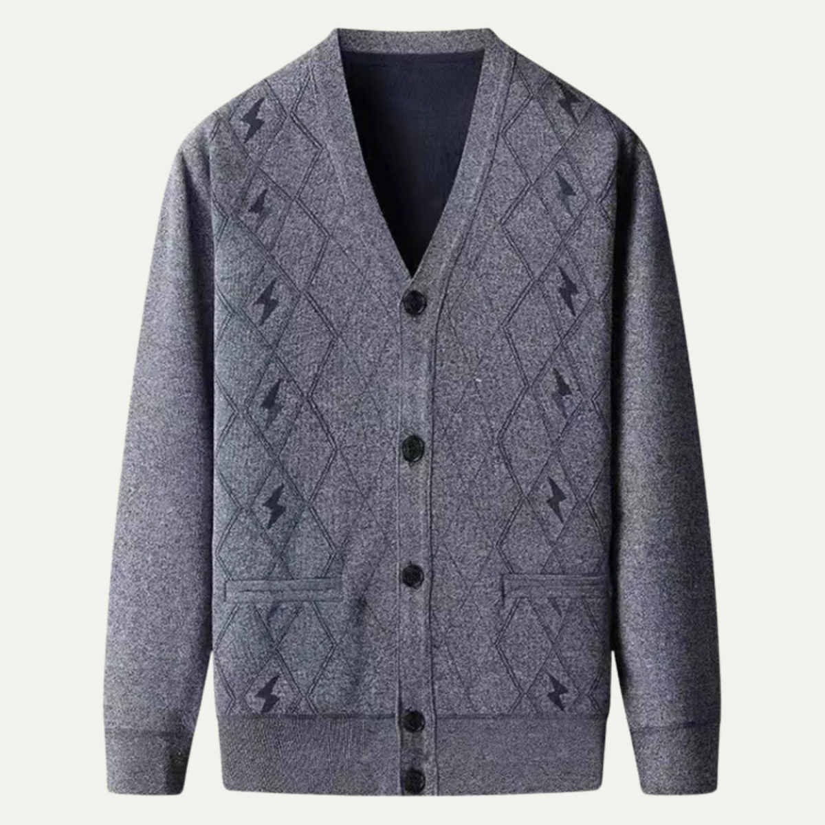 The Barra – Cardigan à Motif losanges Homme