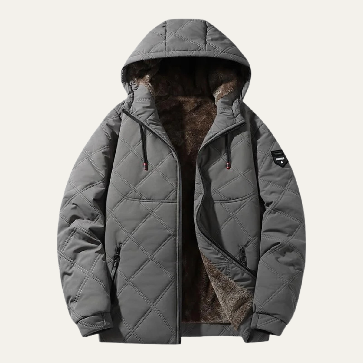 The Coatbridge Veste d’Hiver Matelassée pour Homme avec Doublure en Polaire