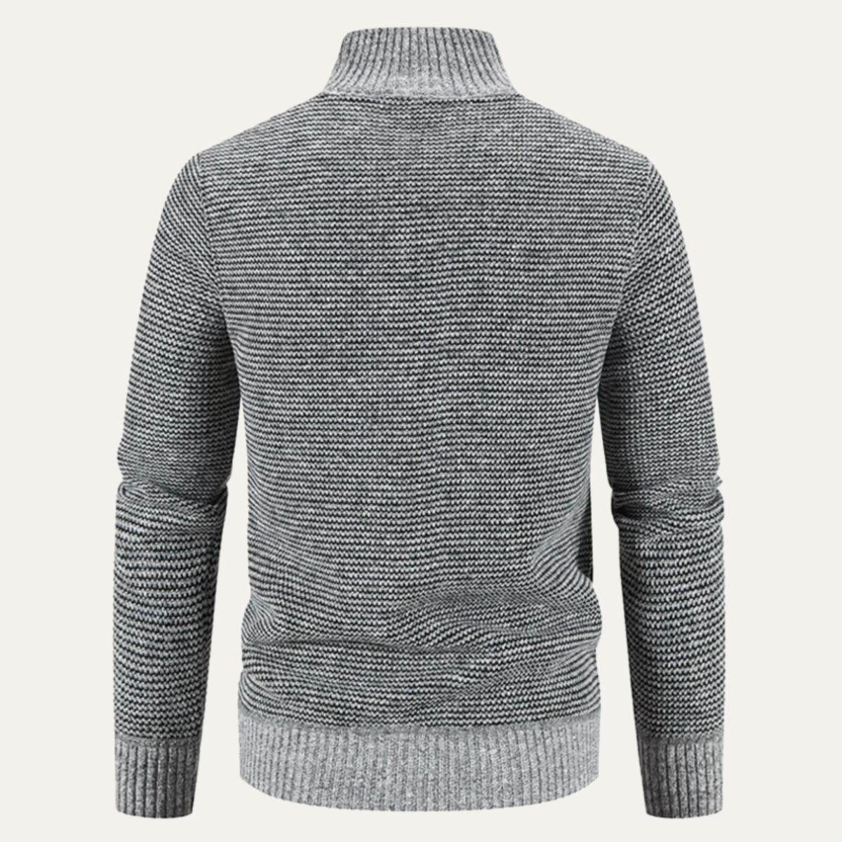 The Cardiff Veste d’Hiver en Tricot pour Homme avec Doublure en Polaire