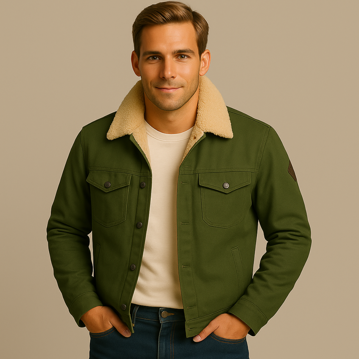 The Vancouver Veste d'extérieur doublée en polaire pour homme - Moderne et chaude