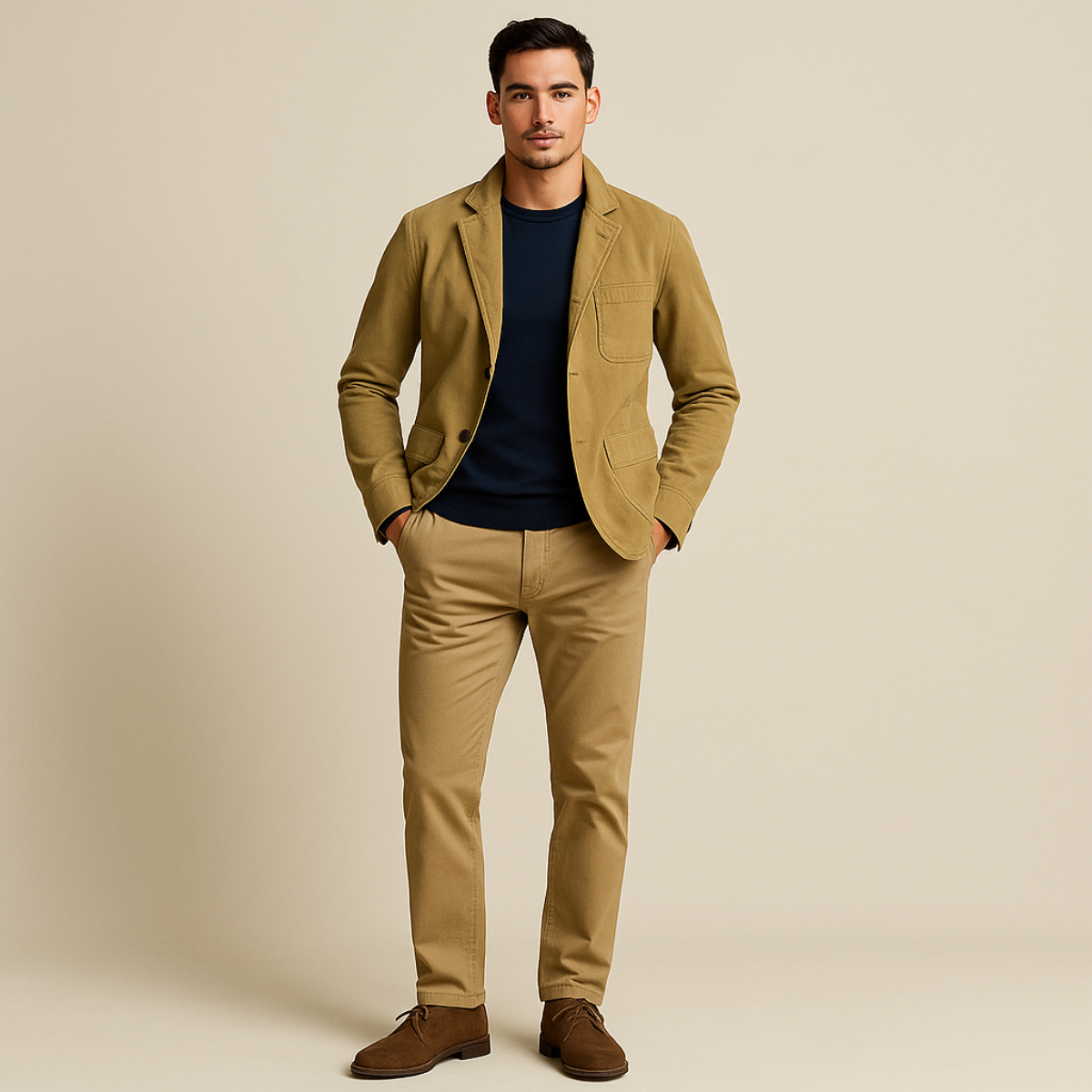 The Reykjavik Blazer en coton pour homme, style coupe-vent avec poches