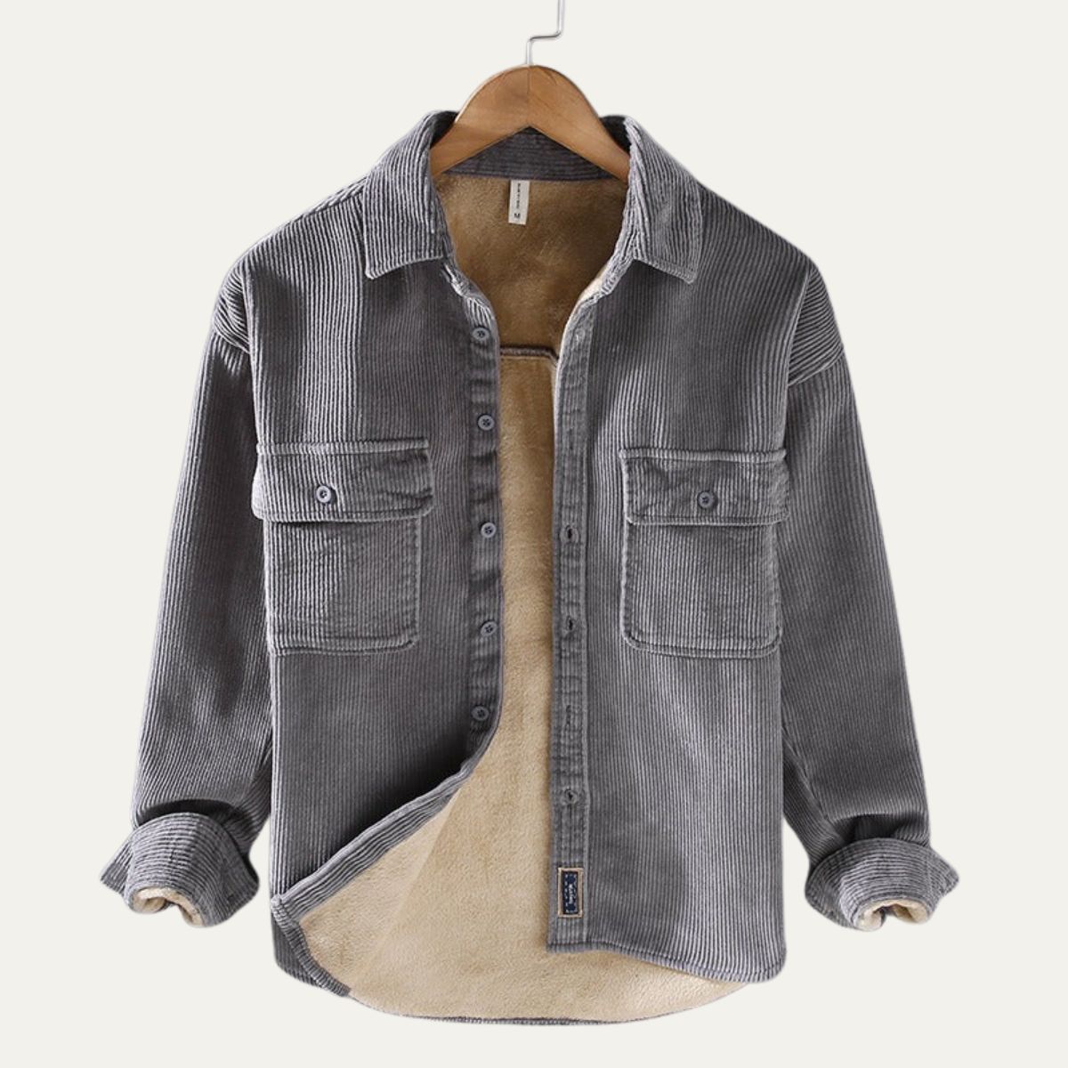 The Varenna Veste décontractée pour homme en velours côtelé avec doublure en polaire