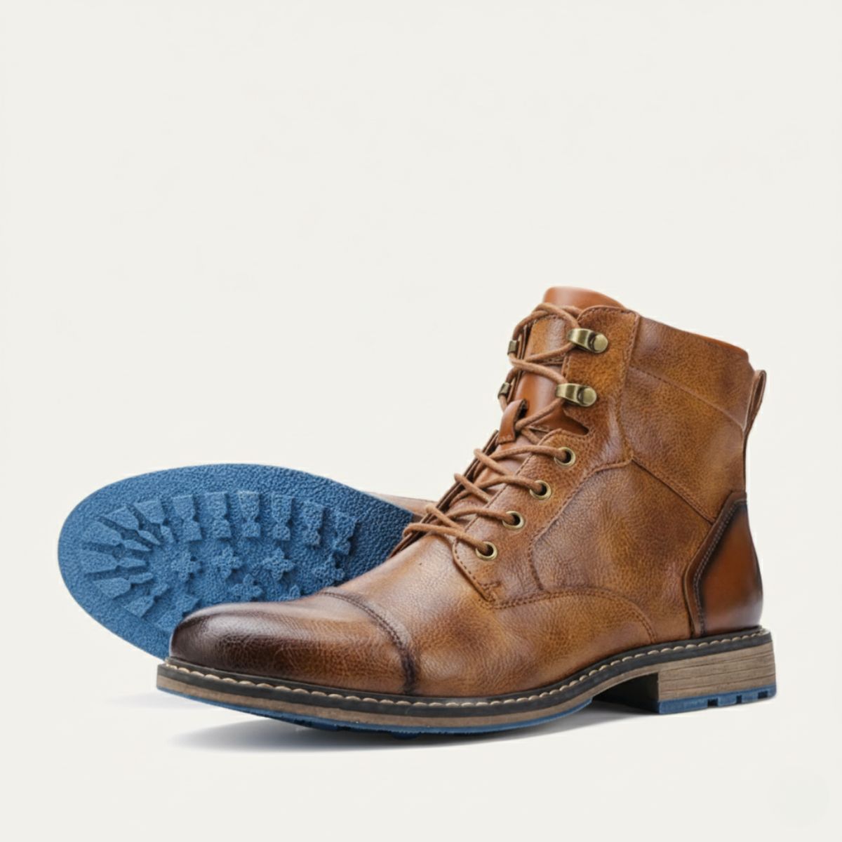 The Derbyshire Bottes en Cuir d’Aventure Robustes pour Homme
