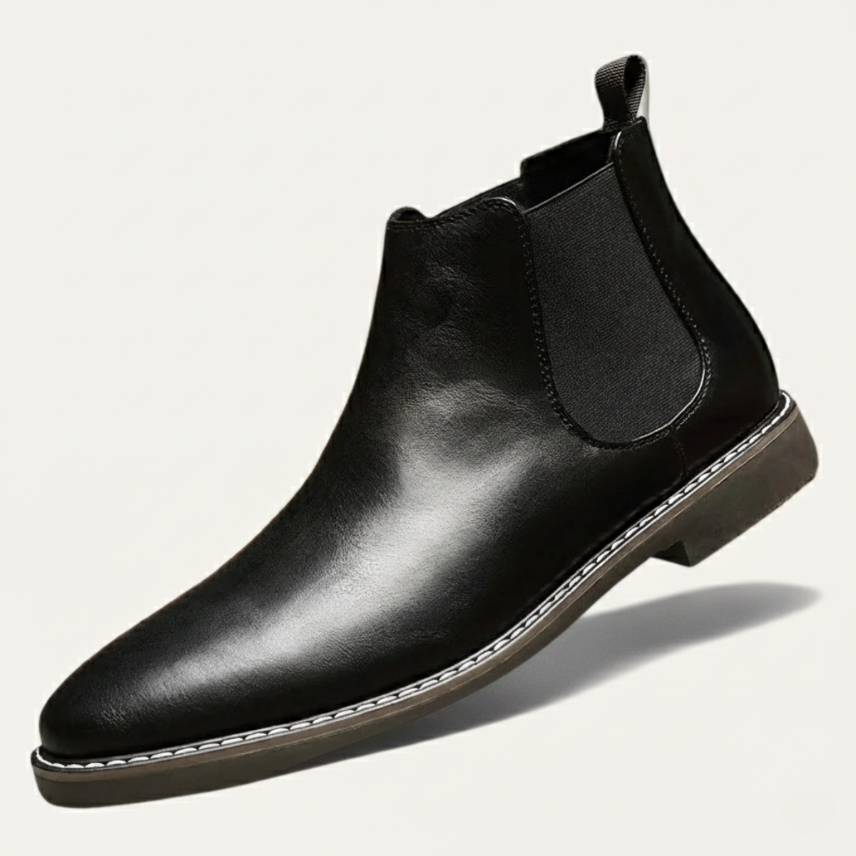 The Wrexham Bottines Chelsea Décontractées à Enfiler en Cuir pour Homme