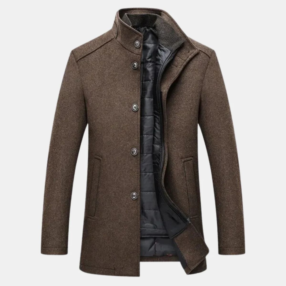 The Vienna Manteau en laine – Manteau d'hiver classique pour homme