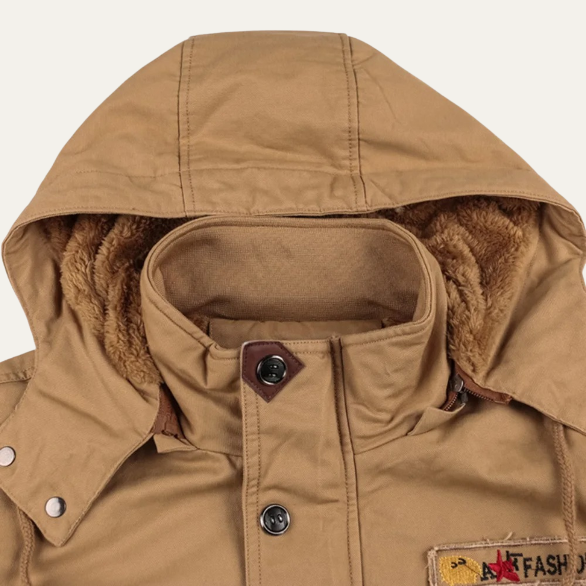 The Fenwick Veste d'hiver à capuche pour homme avec doublure épaisse en peluche
