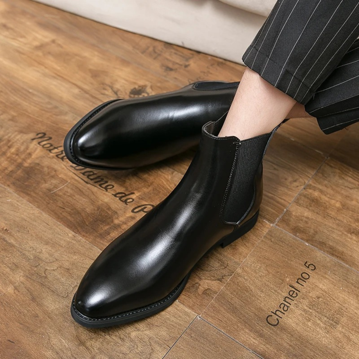 The Cobblestone Bottines Classiques à Enfiler en Cuir pour Homme