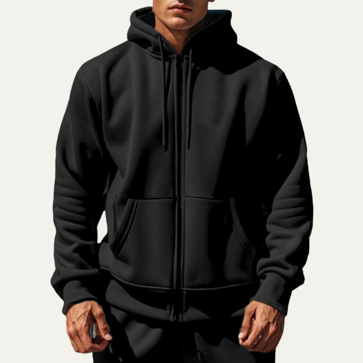 The Lerici Veste à Capuche Zippée Décontractée et Chaude pour Homme