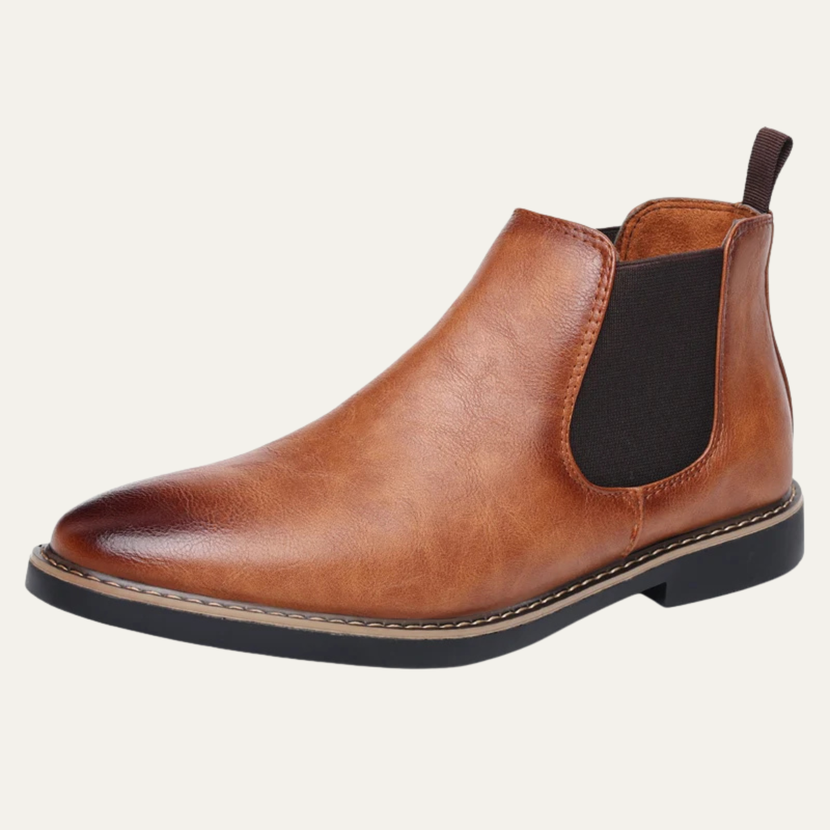 The Bergamo Bottines Chelsea Vintage à Enfiler en Cuir pour Homme