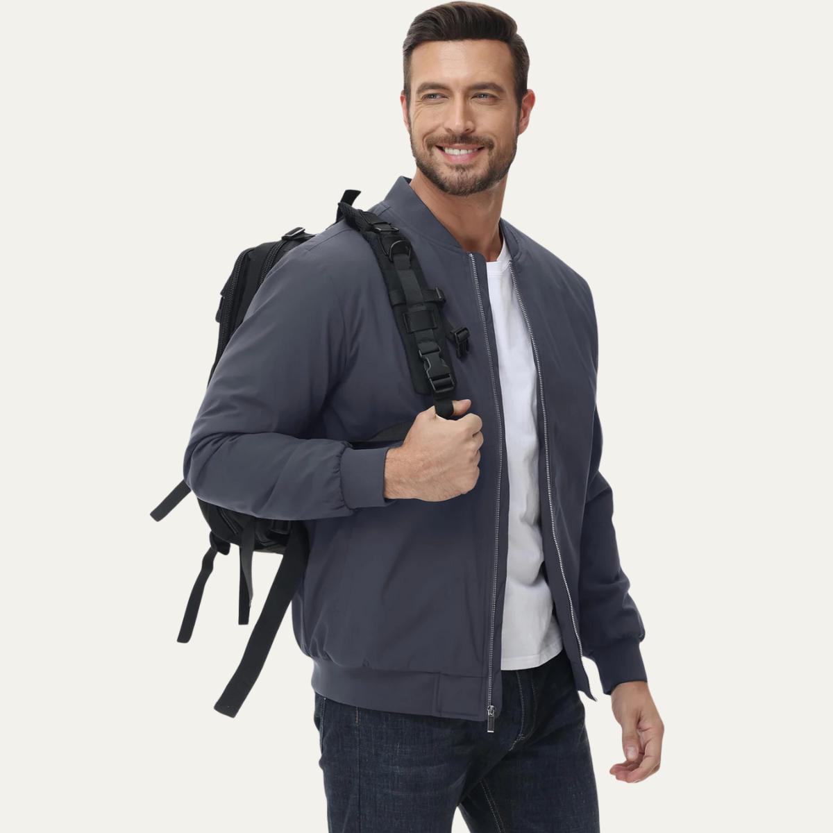 The Aldridge Blouson aviateur léger à fermeture éclair pour homme