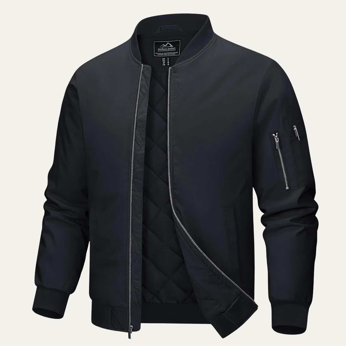 The Aldridge Blouson aviateur léger à fermeture éclair pour homme