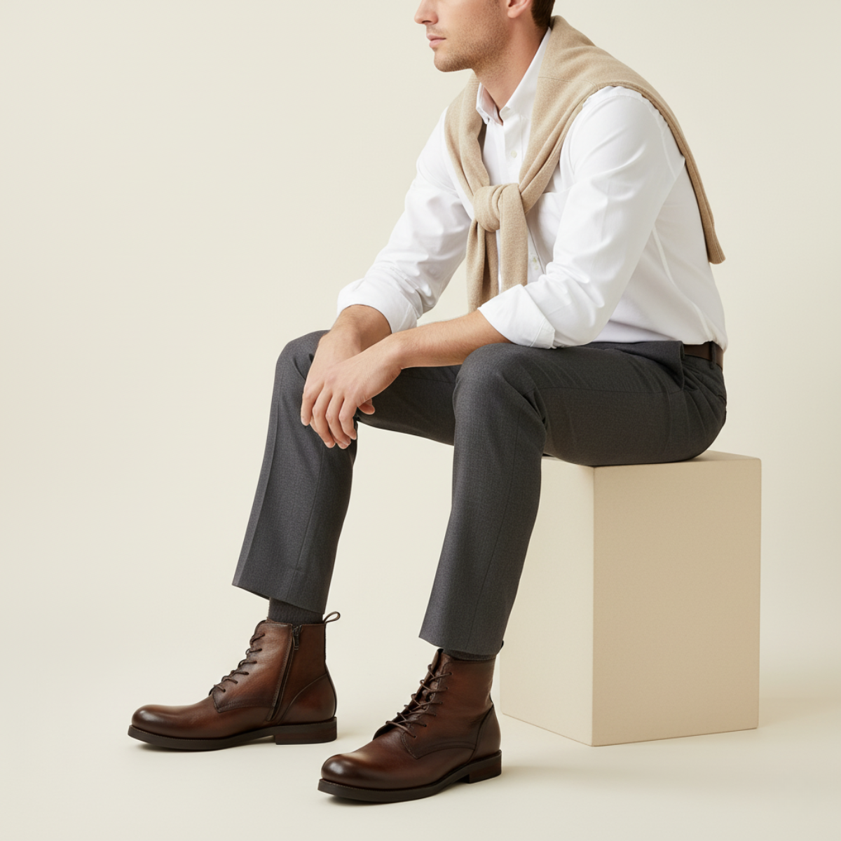 The Colchester Bottes en Cuir Vintage Élégantes pour Homme