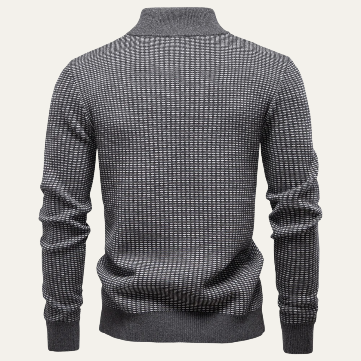 The Darrow – Pull homme à col zippé en maille élégante