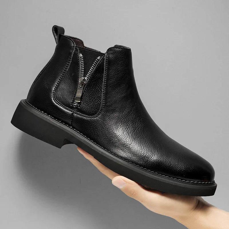 The Catania Bottines Chelsea Vintage en Cuir pour Homme